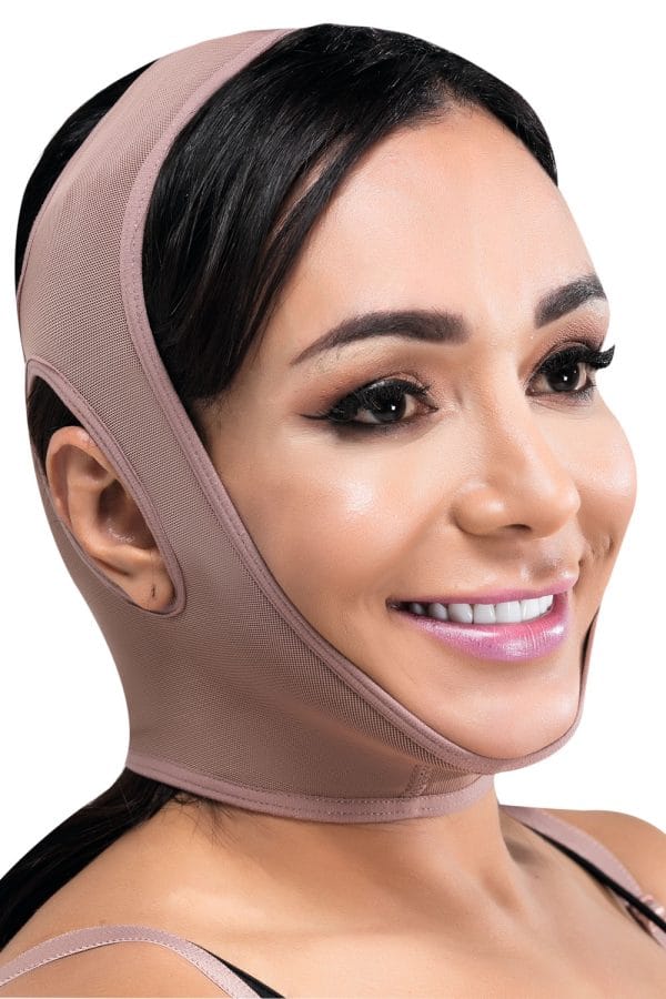 Mentonera para recuperación de cirugías de cirugía de mentón, cuello, orejas, mejillas o cara