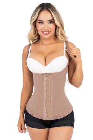 Faja Colombiana tipo Chaleco Moldeador con Varillas Ref. PALOMA