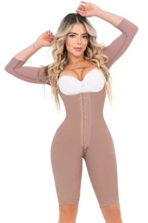 Faja Enteriza con Mangas Senos Libres Ref. LICETH CALI Alta Compresion