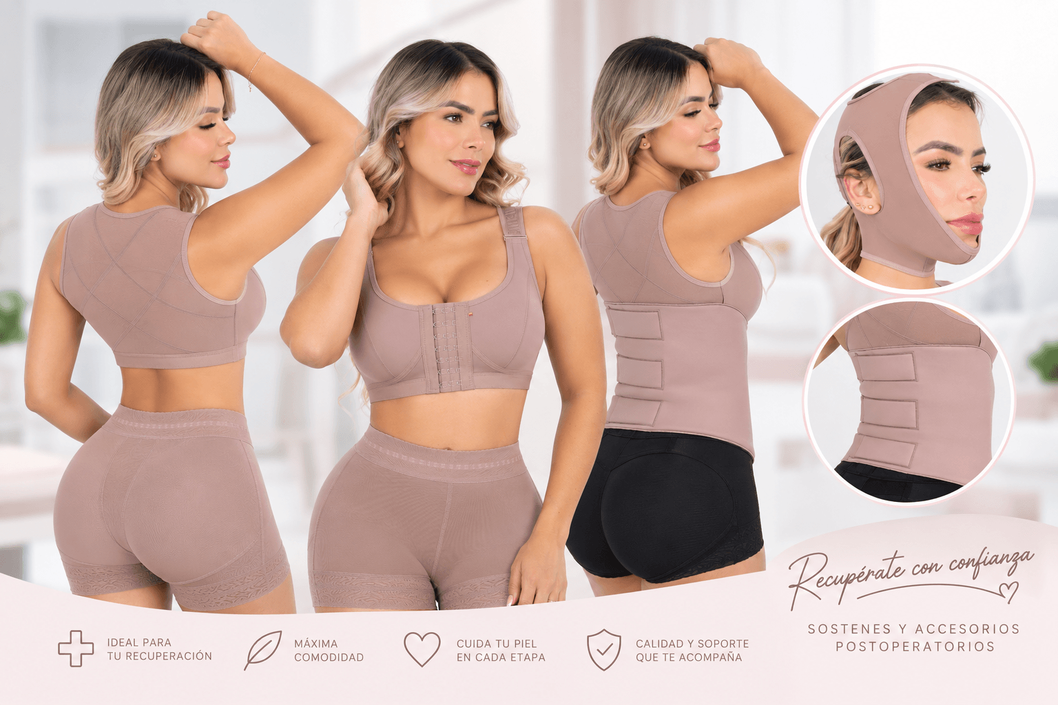 Fajas postoperatorias en Chile y sostenes postoperatorios